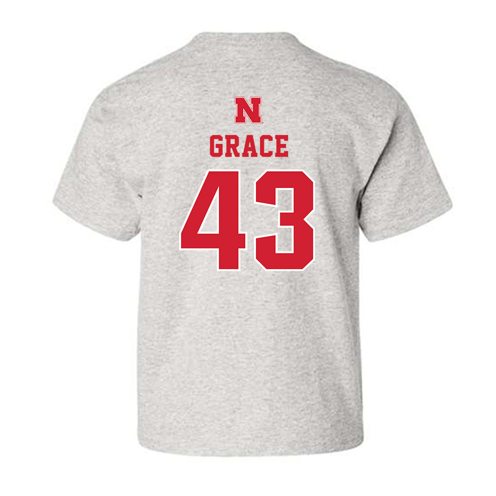 Nebraska - NCAA Baseball : Cooper Grace - Classic Shersey Youth T-Shirt-1