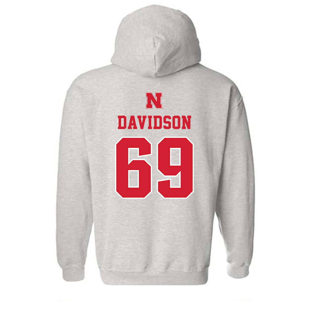 Nebraska - NCAA Football : Landen Davidson - Classic Shersey Hooded Sweatshirt-1