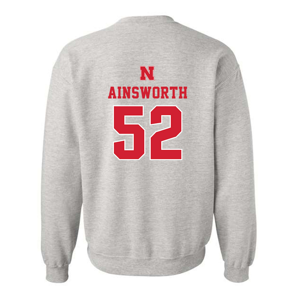 Nebraska - NCAA Football : Hayden Ainsworth - Classic Shersey Crewneck Sweatshirt-1