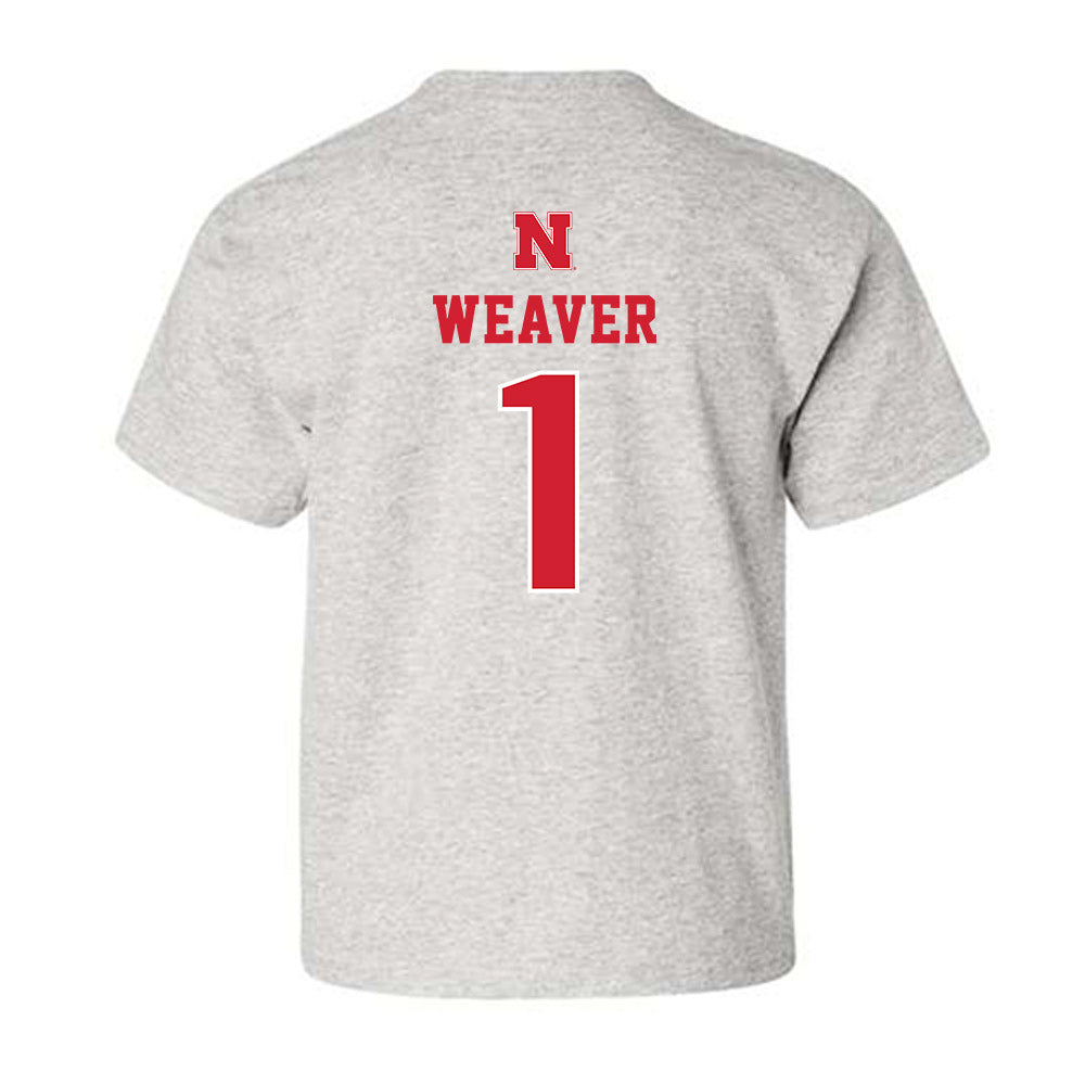 Nebraska - NCAA Women's Basketball : Hailey Weaver - Classic Shersey Youth T-Shirt-1