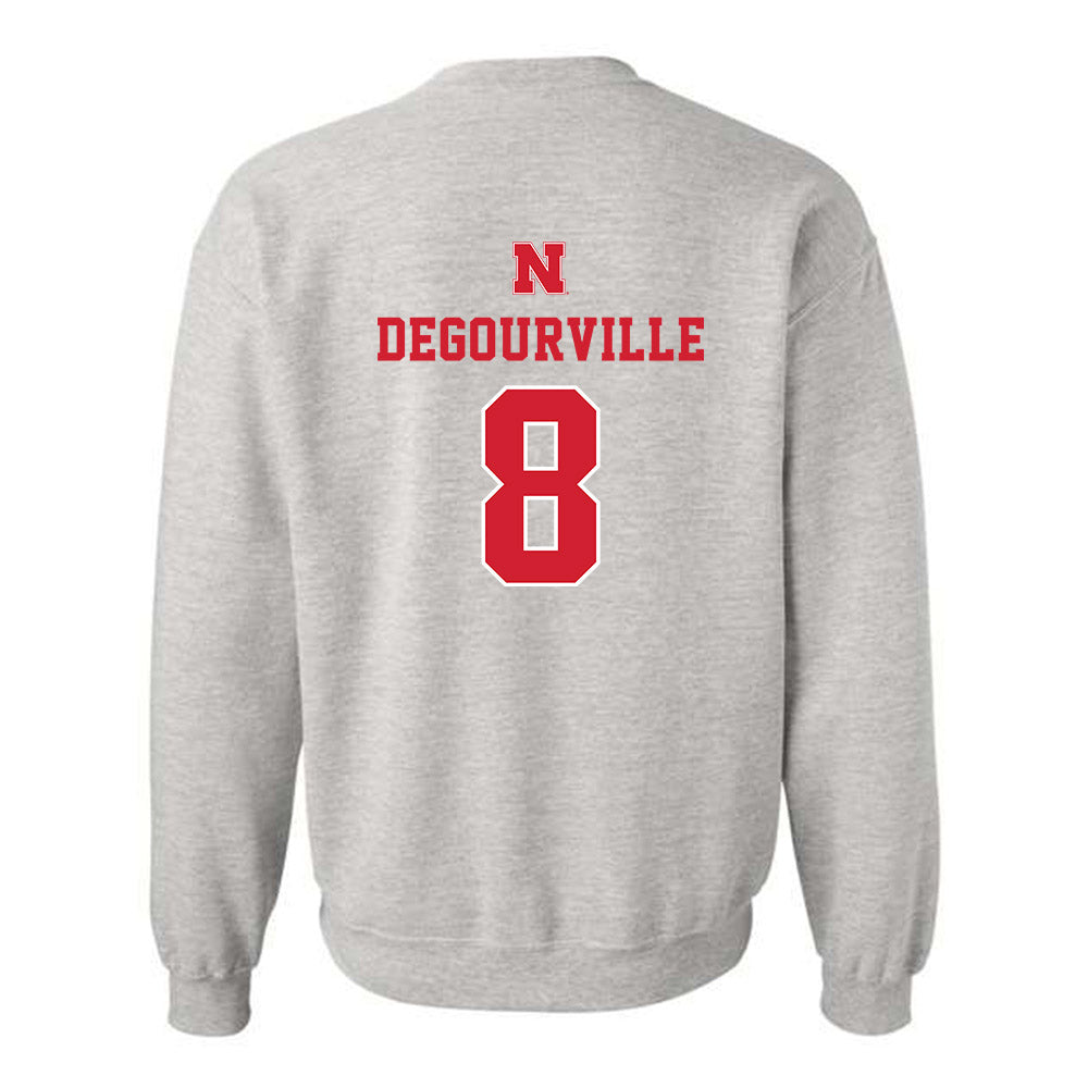Nebraska - NCAA Men's Basketball : Taj Degourville - Classic Shersey Crewneck Sweatshirt-1