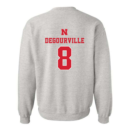 Nebraska - NCAA Men's Basketball : Taj Degourville - Classic Shersey Crewneck Sweatshirt-1