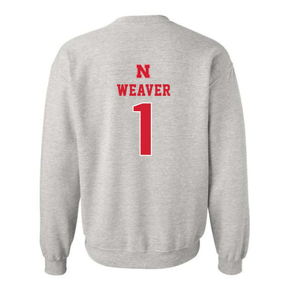 Nebraska - NCAA Women's Basketball : Hailey Weaver - Classic Shersey Crewneck Sweatshirt-1