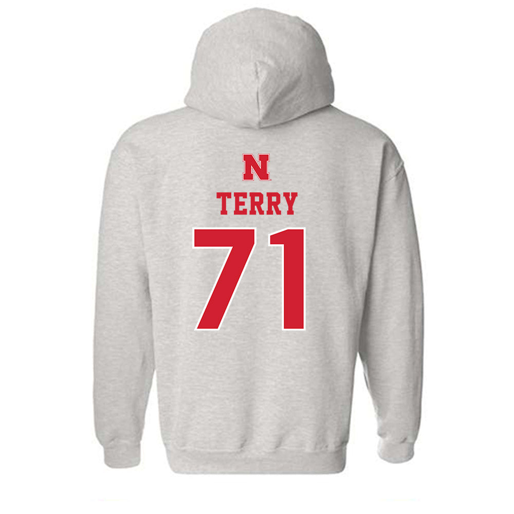 Nebraska - NCAA Football : Tyson Terry - Classic Shersey Hooded Sweatshirt-1