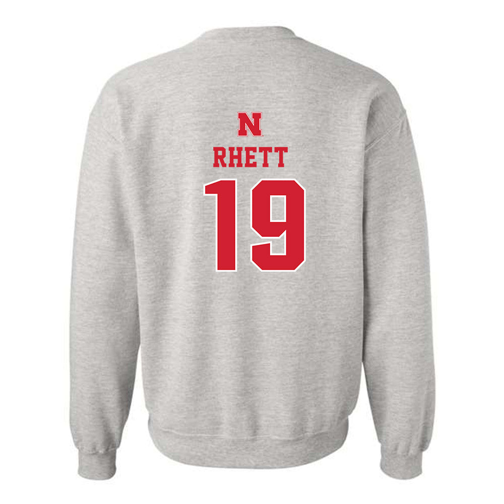 Nebraska - NCAA Football : Justyn Rhett - Classic Shersey Crewneck Sweatshirt-1