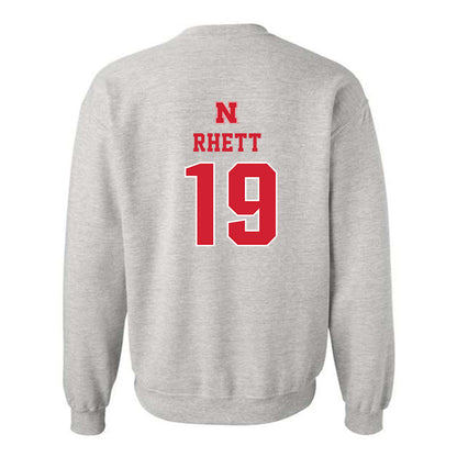 Nebraska - NCAA Football : Justyn Rhett - Classic Shersey Crewneck Sweatshirt-1