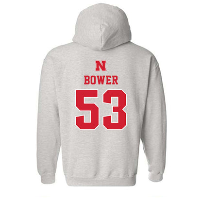 Nebraska - NCAA Football : Jacob Bower - Hooded Sweatshirt