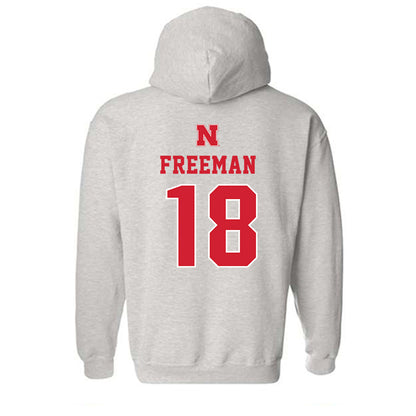 Nebraska - NCAA Baseball : Preston Freeman - Classic Shersey Hooded Sweatshirt-1
