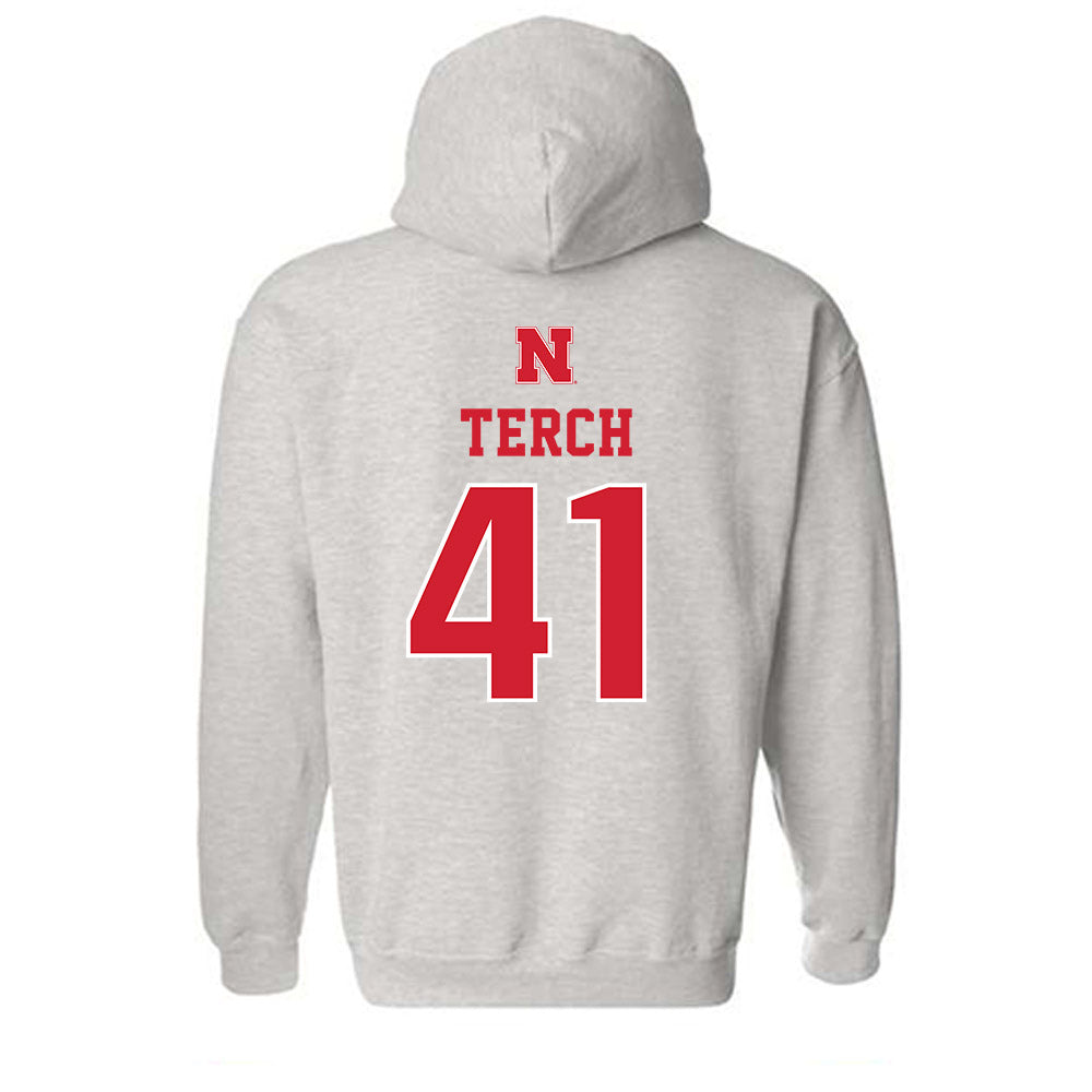 Nebraska - NCAA Football : Tanner Terch - Classic Shersey Hooded Sweatshirt-1