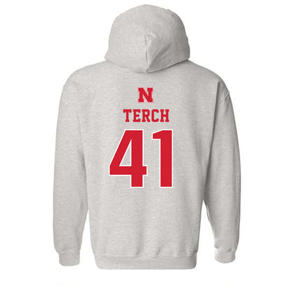Nebraska - NCAA Football : Tanner Terch - Classic Shersey Hooded Sweatshirt-1