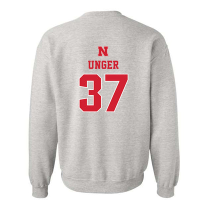 Nebraska - NCAA Baseball : J'Shawn Unger - Classic Shersey Crewneck Sweatshirt-1