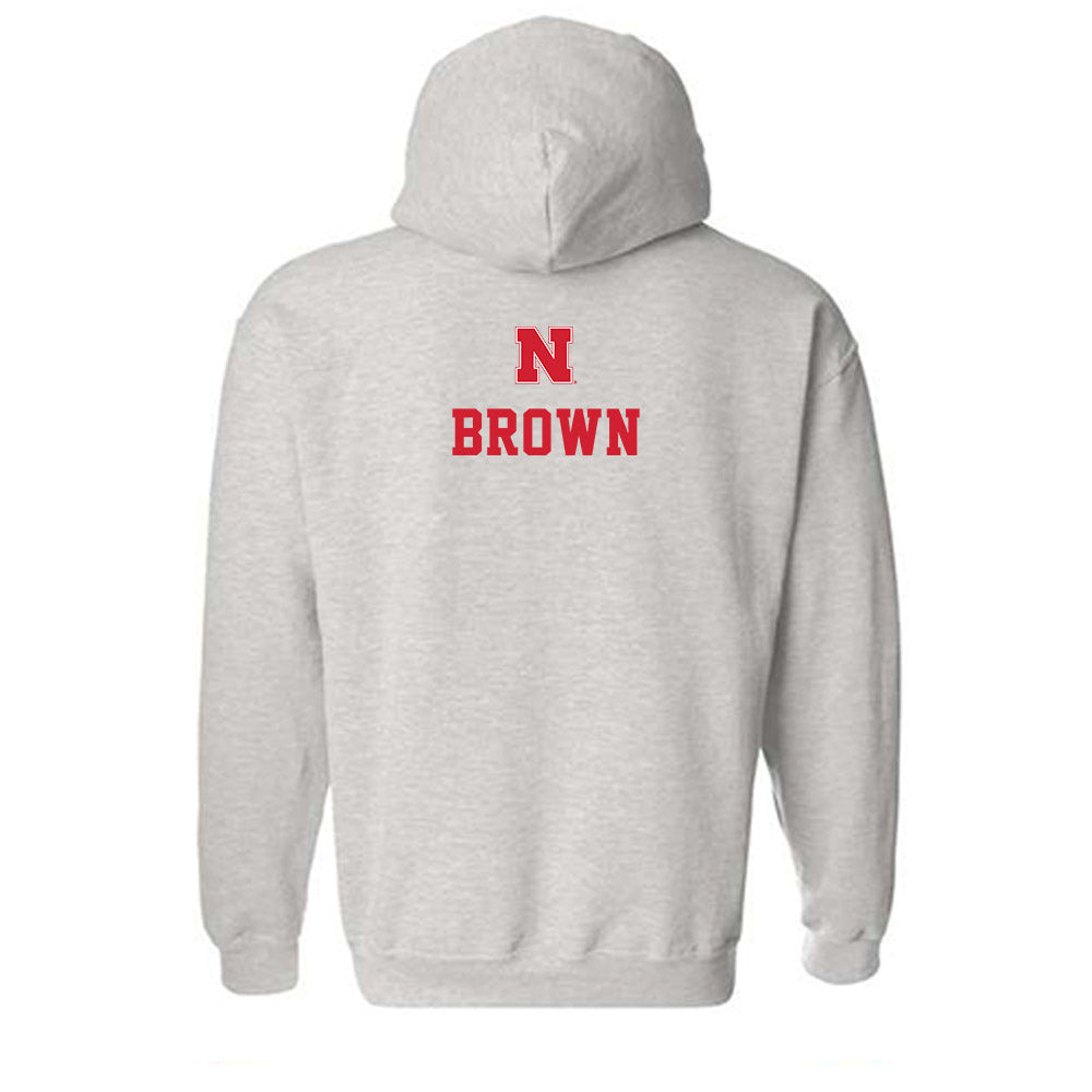 Nebraska - NCAA Football : Jamari Brown - Classic Shersey Hooded Sweatshirt-1
