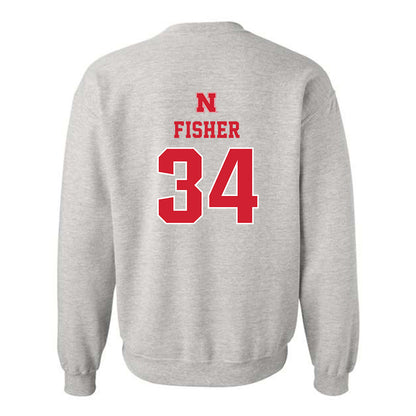 Nebraska - NCAA Women's Basketball : Emily Fisher - Classic Shersey Crewneck Sweatshirt-1