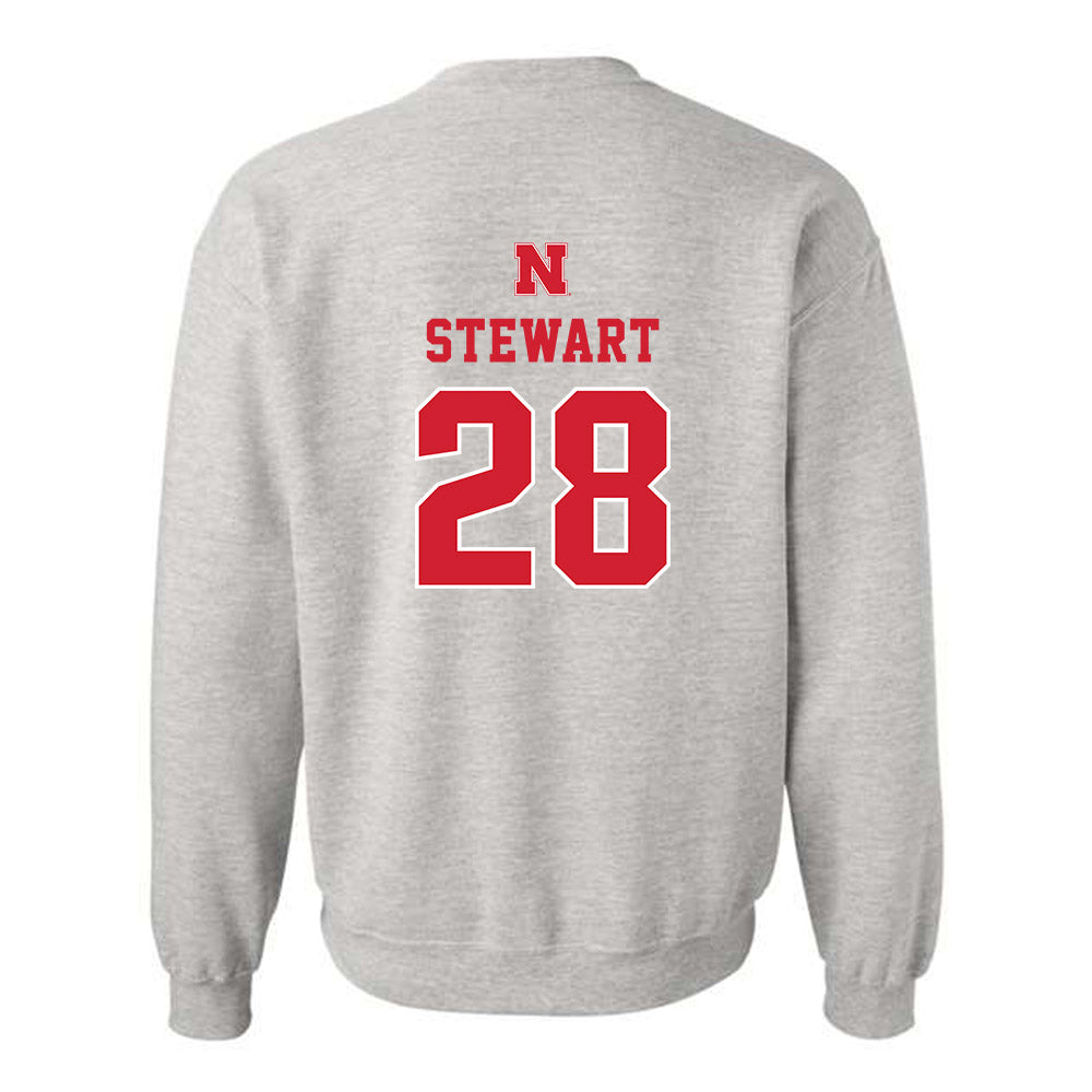 Nebraska - NCAA Baseball : Braxton Stewart - Classic Shersey Crewneck Sweatshirt-1