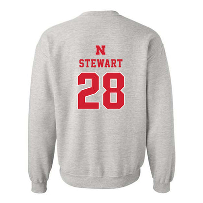 Nebraska - NCAA Baseball : Braxton Stewart - Classic Shersey Crewneck Sweatshirt-1