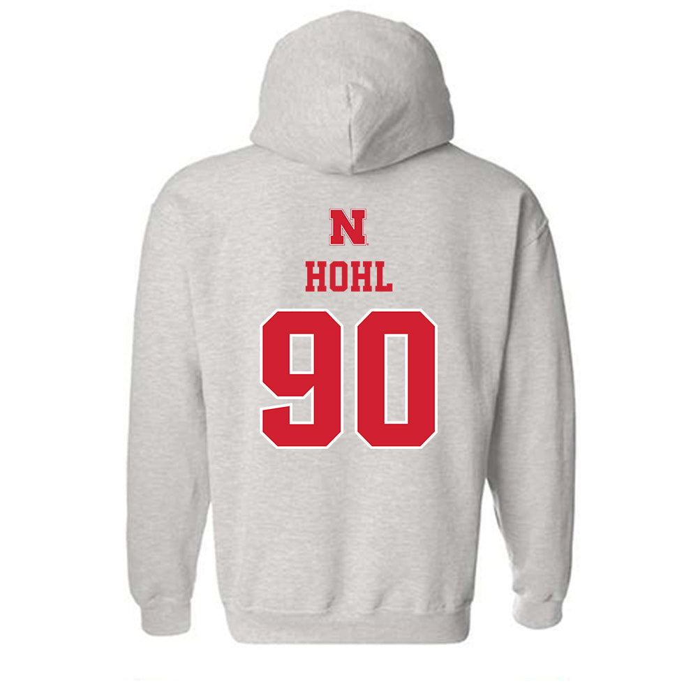 Nebraska - NCAA Football : John Hohl - Classic Shersey Hooded Sweatshirt-1