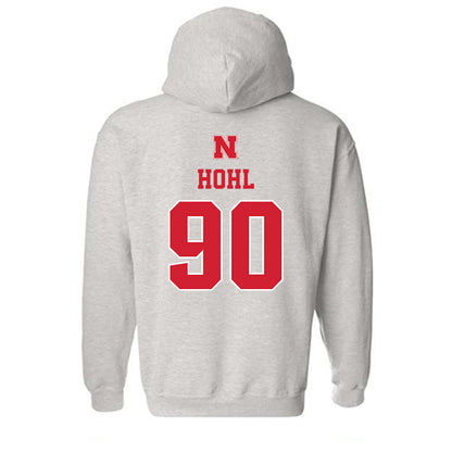 Nebraska - NCAA Football : John Hohl - Classic Shersey Hooded Sweatshirt-1