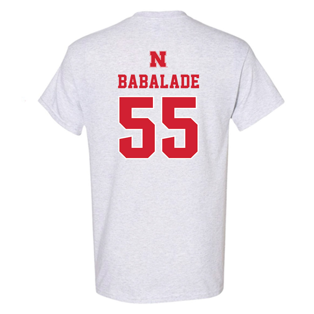 Nebraska - NCAA Football : Tree Babalade - Classic Shersey T-Shirt-1