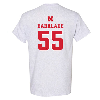 Nebraska - NCAA Football : Tree Babalade - Classic Shersey T-Shirt-1