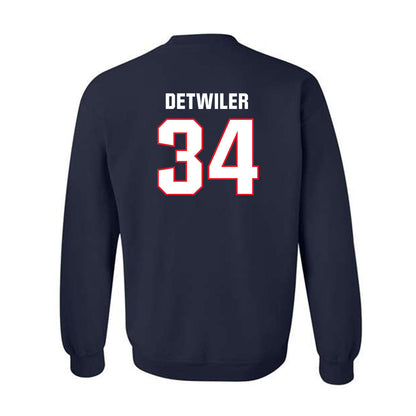 UConn - NCAA Baseball : Bryce Detwiler - Classic Shersey Crewneck Sweatshirt-1