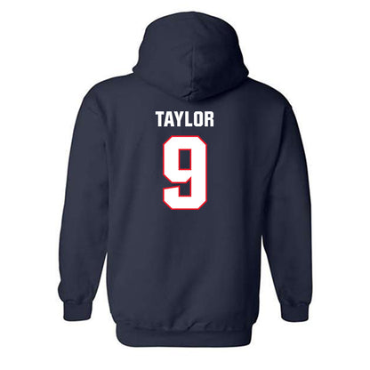 UConn - NCAA Baseball : Chase Taylor - Classic Shersey Hooded Sweatshirt-1