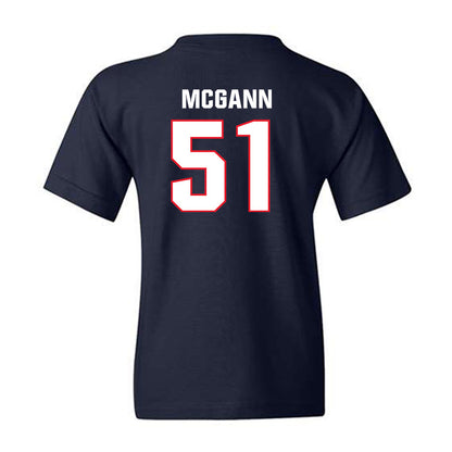 UConn - NCAA Football : Joe McGann - Classic Shersey Youth T-Shirt-1
