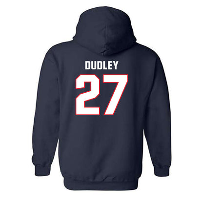 UConn - Football Legends : Terris Dudley - Classic Shersey Hooded Sweatshirt-1