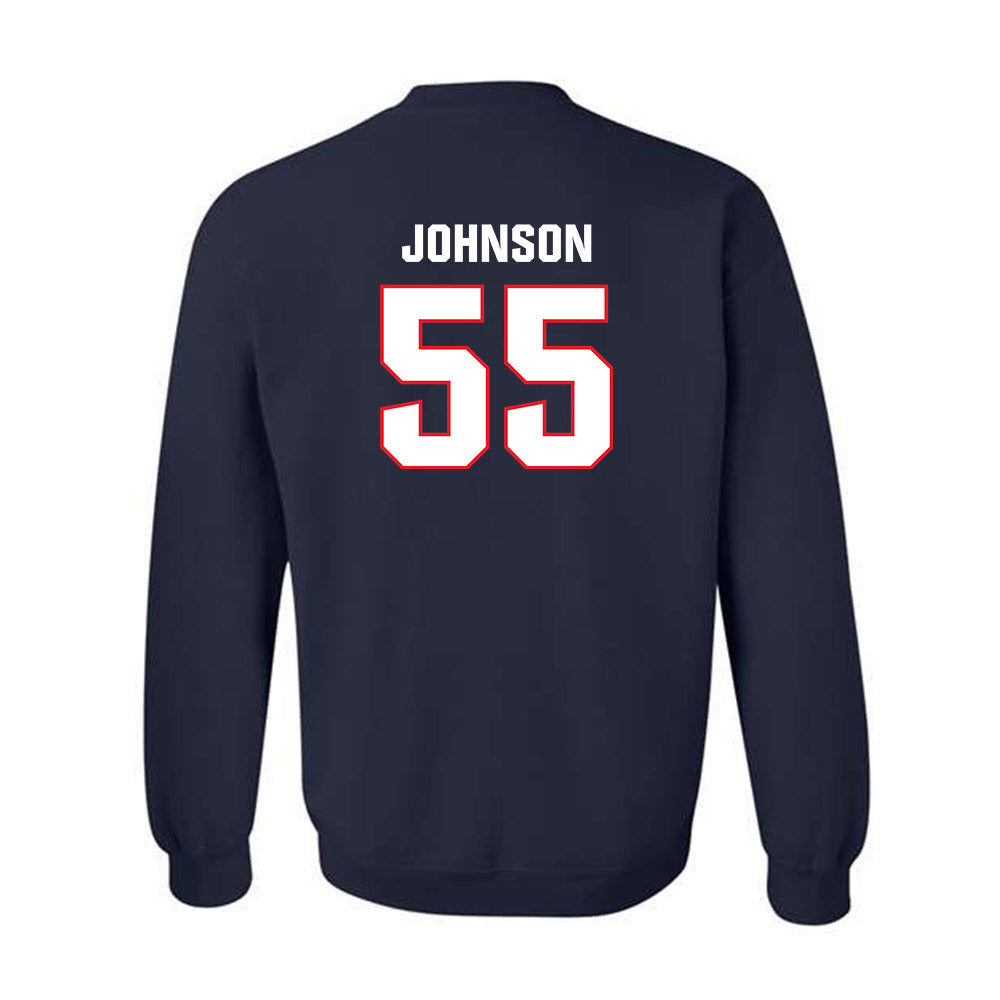 UConn - NCAA Football : Fred Johnson - Classic Shersey Crewneck Sweatshirt-1