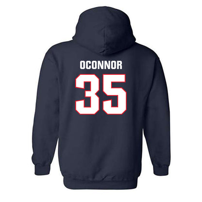 UConn - Women's Basketball Legends : Jean OConnor - Classic Shersey Hooded Sweatshirt-1