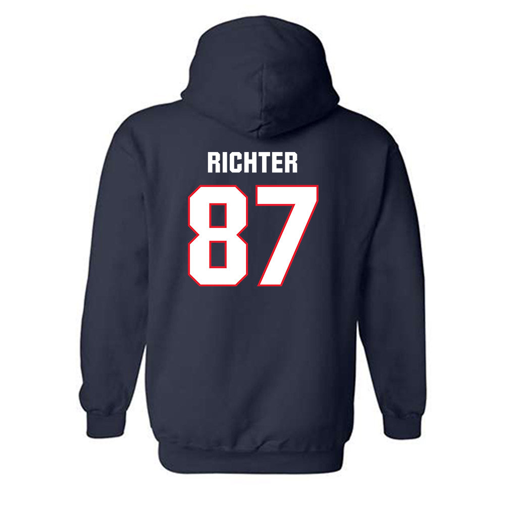 UConn - NCAA Football : Clemens Richter - Classic Shersey Hooded Sweatshirt-1