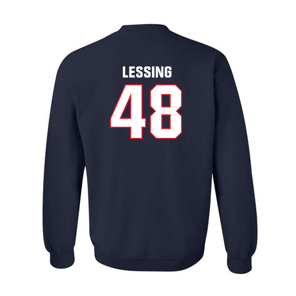 UConn - NCAA Baseball : Justin Lessing - Classic Shersey Crewneck Sweatshirt-1