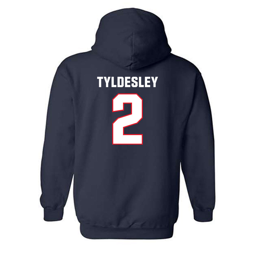 UConn - Womens Lacrosse Legends : Caity Tyldesley - Classic Shersey Hooded Sweatshirt-1