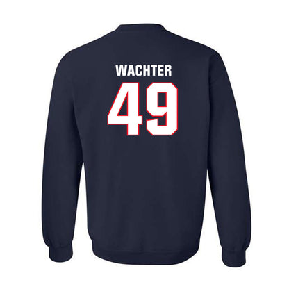UConn - NCAA Baseball : Nater Wachter - Classic Shersey Crewneck Sweatshirt-1