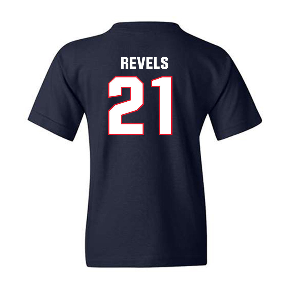 UConn - NCAA Football : Tracy Revels - Classic Shersey Youth T-Shirt-1