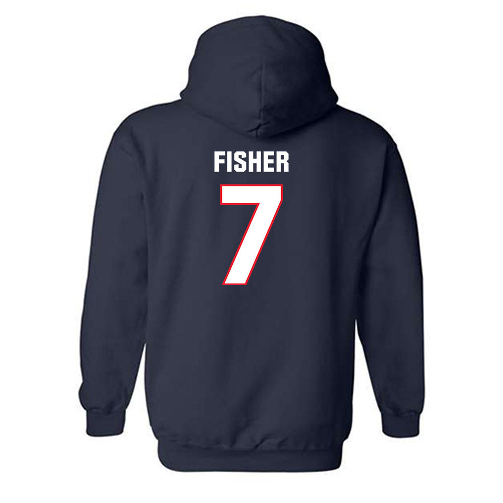 UConn - NCAA Women's Basketball : Kelis Fisher - Classic Shersey Hooded Sweatshirt-1