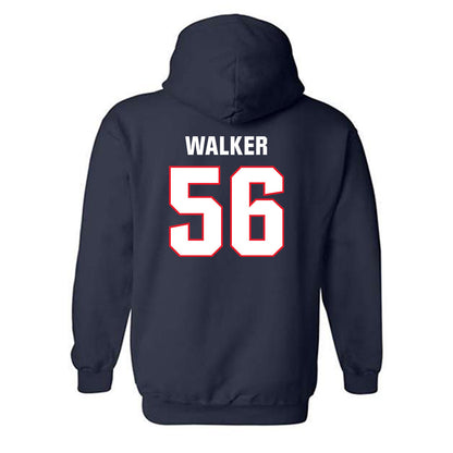 UConn - NCAA Football : Tamarus Walker - Classic Shersey Hooded Sweatshirt-1