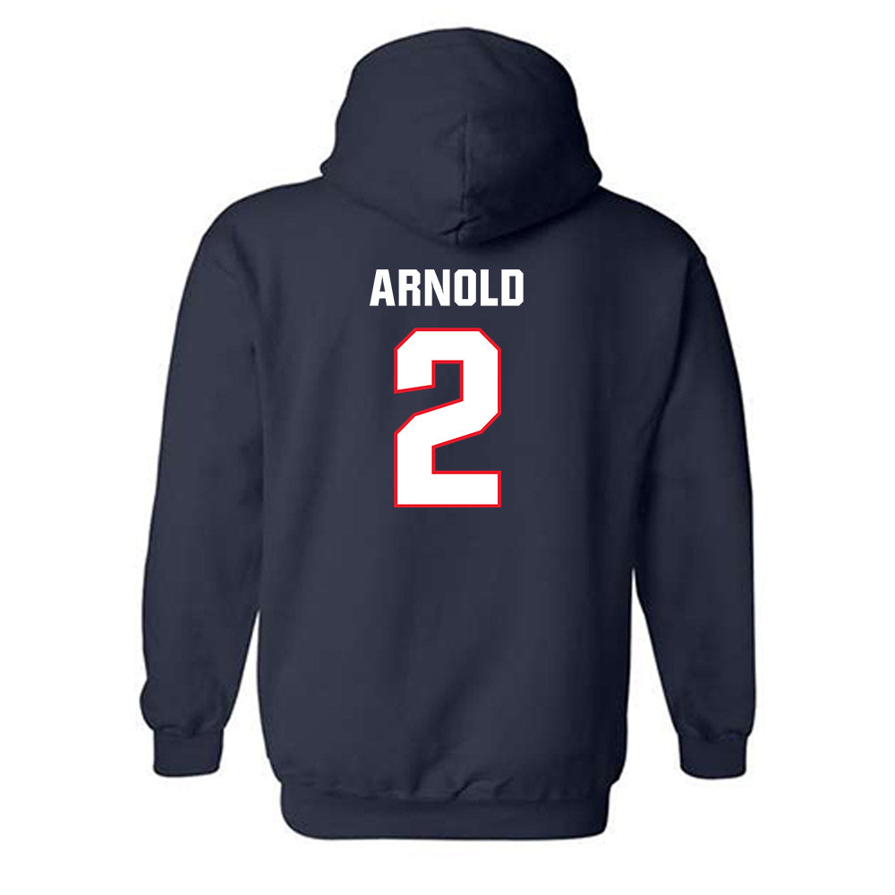 UConn - NCAA Women's Basketball : KK Arnold - Classic Shersey Hooded Sweatshirt-1
