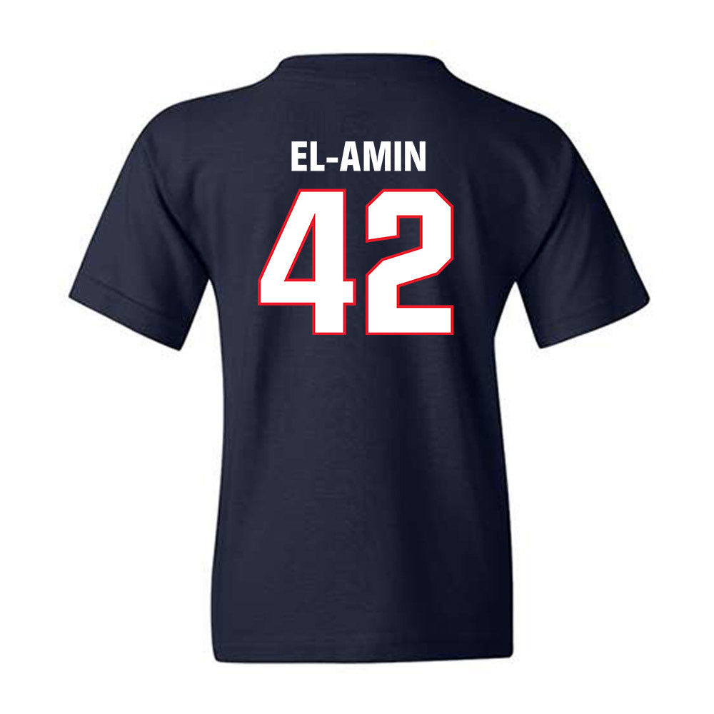 UConn - Men's Basketball Legends : Khalid El-Amin - Classic Shersey Youth T-Shirt-1