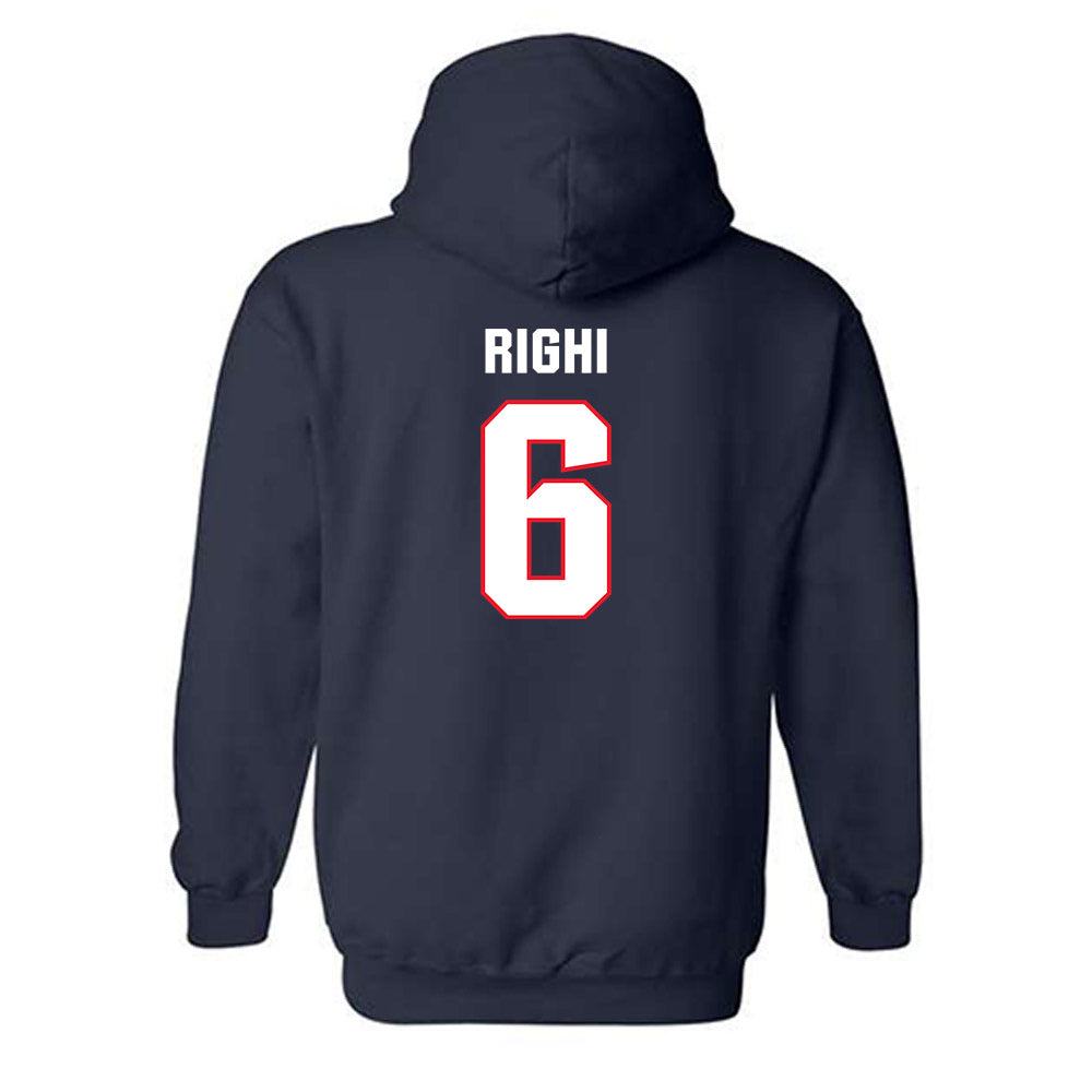 UConn - NCAA Baseball : Camden Righi - Classic Shersey Hooded Sweatshirt-1