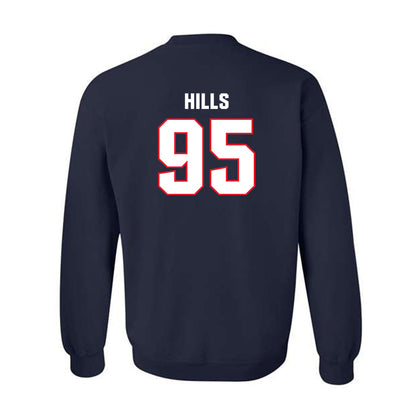 UConn - NCAA Football : Melvin Hills - Classic Shersey Crewneck Sweatshirt-1