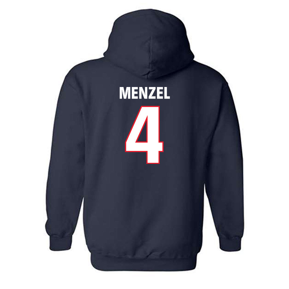 UConn - NCAA Baseball : Evan Menzel - Classic Shersey Hooded Sweatshirt-1