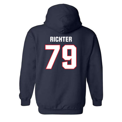 UConn - NCAA Football : Christian Richter - Classic Shersey Hooded Sweatshirt-1