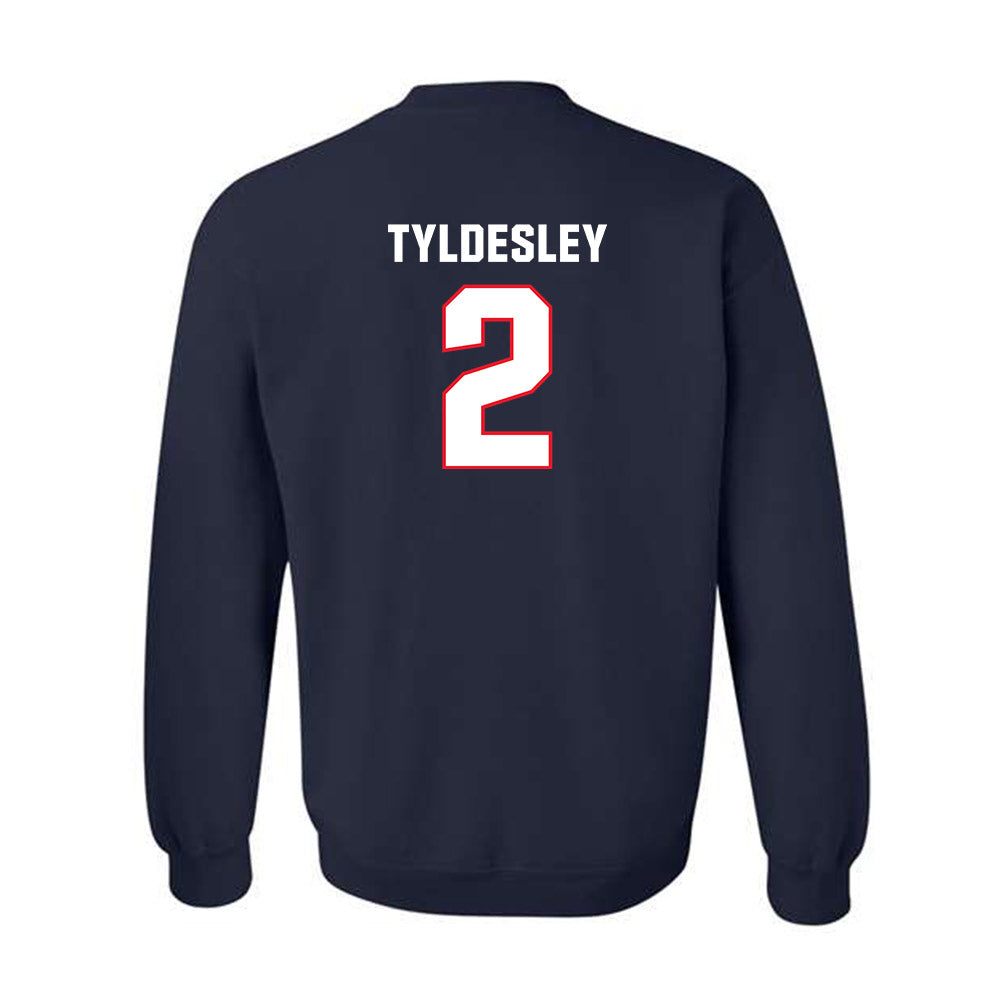 UConn - Womens Lacrosse Legends : Caity Tyldesley - Classic Shersey Crewneck Sweatshirt-1