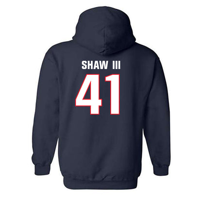 UConn - NCAA Baseball : Gregory Shaw III - Classic Shersey Hooded Sweatshirt-1