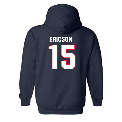 UConn - NCAA Baseball : Brady Ericson - Classic Shersey Hooded Sweatshirt-1