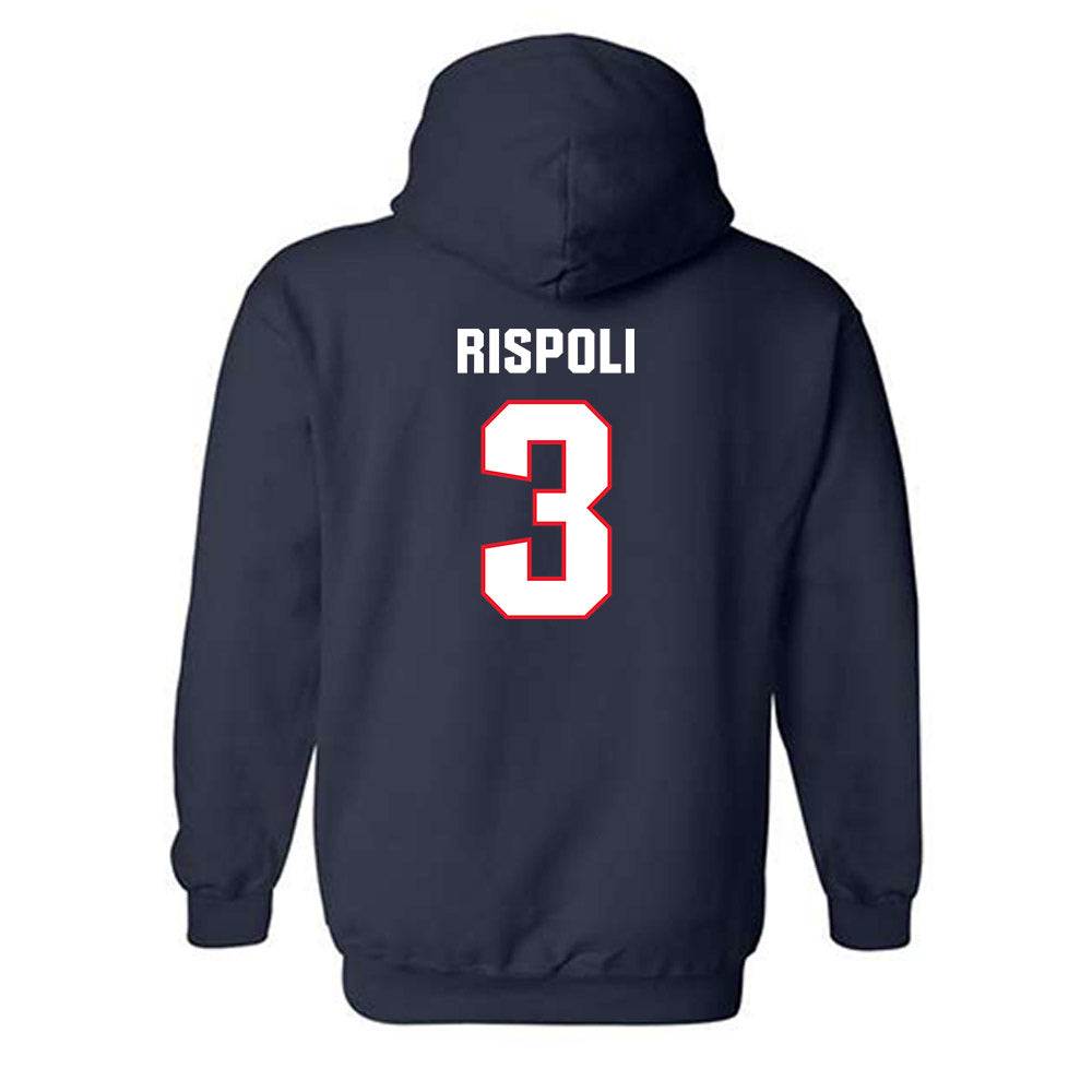 UConn - NCAA Baseball : Rob Rispoli - Classic Shersey Hooded Sweatshirt-1