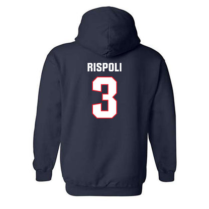 UConn - NCAA Baseball : Rob Rispoli - Classic Shersey Hooded Sweatshirt-1