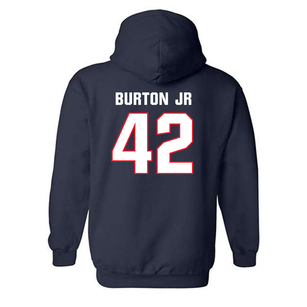 UConn - NCAA Football : Michael Burton Jr - Classic Shersey Hooded Sweatshirt-1