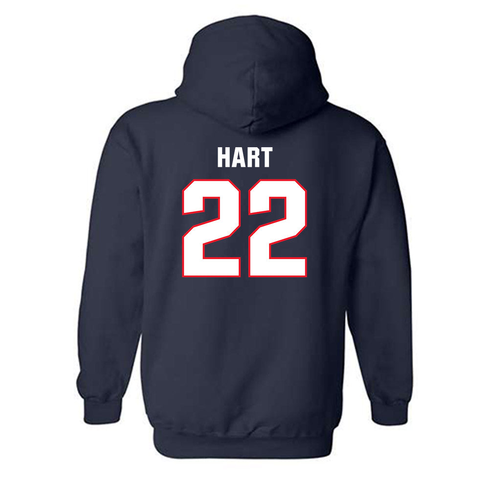 UConn - NCAA Football : Jaden Hart - Classic Shersey Hooded Sweatshirt-1