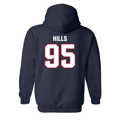 UConn - NCAA Football : Melvin Hills - Classic Shersey Hooded Sweatshirt-1
